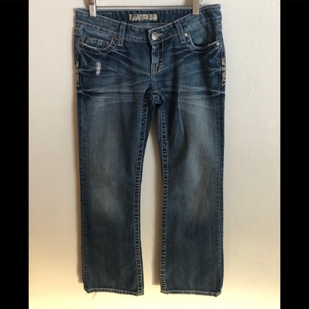 The Buckle BKE Stella Mid Rise Boot Cut Jean 27X31.5 Casual 100% Cotton